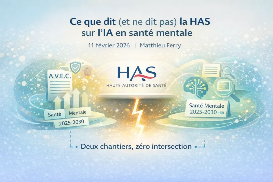 Ce que dit (et ne dit pas) la HAS sur l'IA en santé mentale