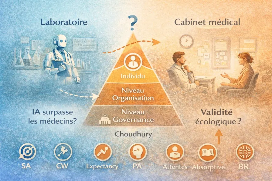 Pourquoi une IA qui « surpasse les médecins » en labo peut échouer en cabinet : le cadre de Choudhury