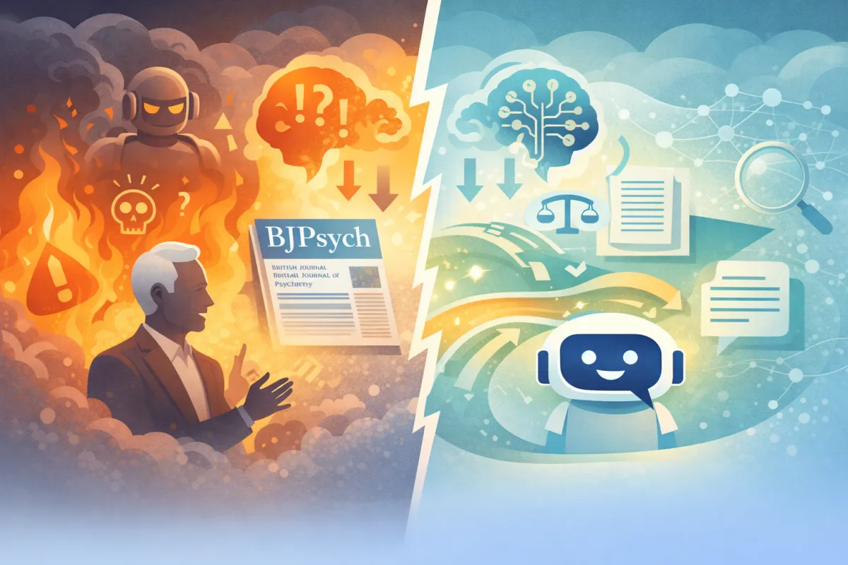 Quand la menace existentielle perçue biaise l'analyse concernant l'IA : lecture critique d'Allen Frances